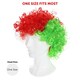 image 5 of Pack of 6 Welsh Supporters Curly Wig Multi | One Size