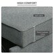 image 5 of HOMCOM 2 Seater Sofa Bed Click Clack Couch Sleeper for Living Room Grey