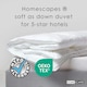 image 2 of Homescapes Luxury Hotel 'Soft as Down' Super Microfibre 2.5 Tog Summer Duvet | White | 1