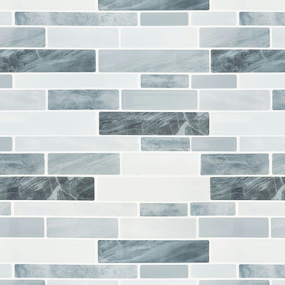 image 1 of Wall Tile Slate 30.5x30.5cm Grey (5 Tiles Per Pack)
