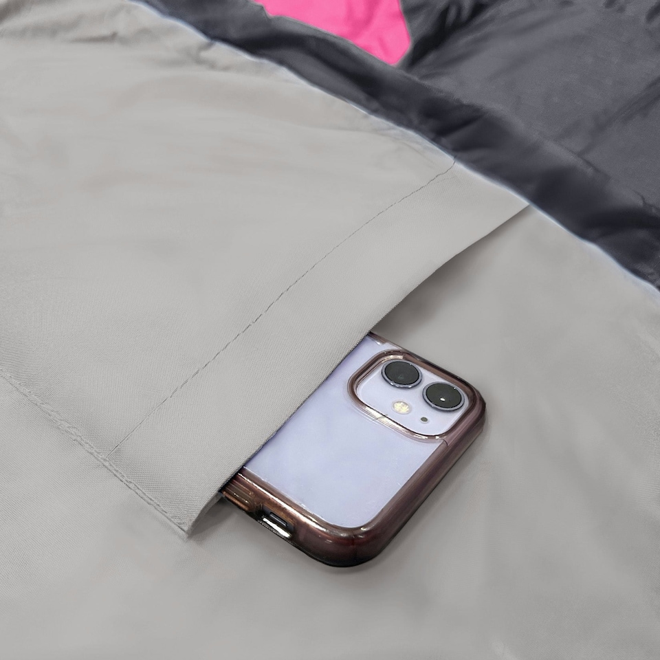 image 1 of Premium Waterproof Lightweight Sleeping Bag - Pink - 3-4 Seasons