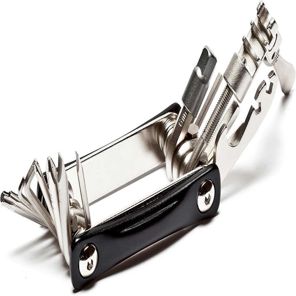 image 1 of AWE 20 Piece Hardened Steel Bike Black Multi Function Pocket Tool