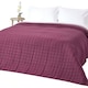 image 1 of Homescapes Cotton Quilted Reversible Bedspread Lavender Purple - 200 x 200 cm | Purple