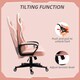 image 4 of Vinsetto Racing Gaming Chair w/ Lumbar Support, Office Gamer Chair, Pink