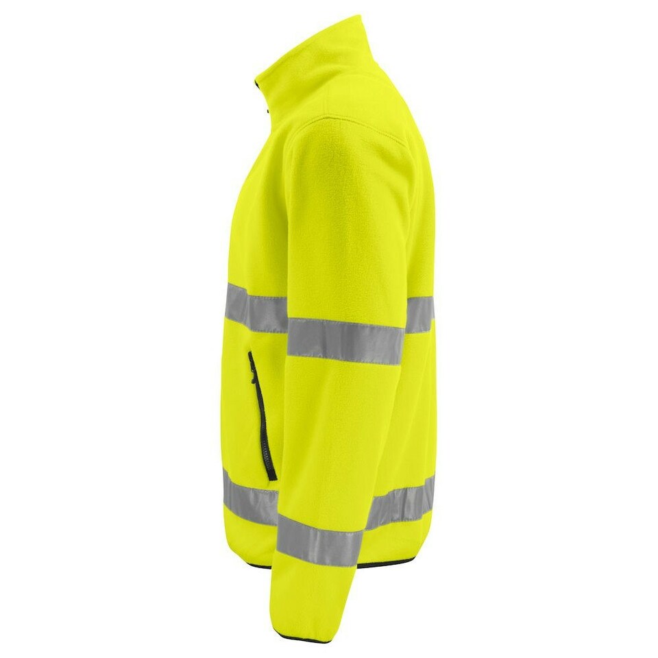image 1 of Projob Mens Fleece Hi-Vis Fleece Jacket - Yellow/Black - M