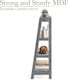 image 4 of Christow Grey Ladder Shelf Unit 4 Tier Storage Display Stand Rack Home Bathroom