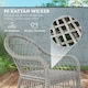 image 3 of Outsunny 6-Seater Rattan Set Aluminium Frame Grey