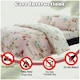 image 3 of VELVETIO Birdie Blossom Printed Duvet Cover Set Reversible Polycotton Beddings Pink | Double
