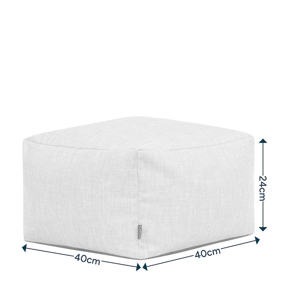 image 1 of icon Amara Footstool Outdoor Woven, Sage Green