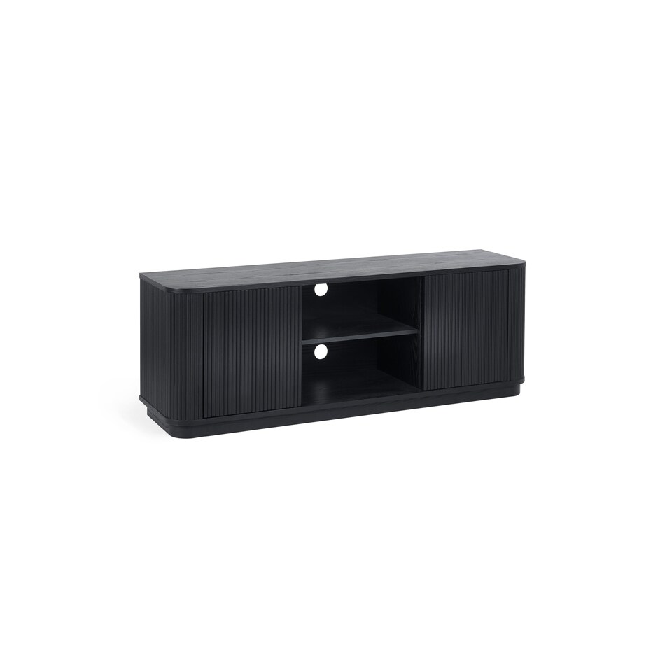image 1 of Louis Fluted Tv Unit - Black
