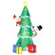 image 1 of HOMCOM 7ft Christmas Inflatable Tree LED Lighted Indoor Outdoor Decoration