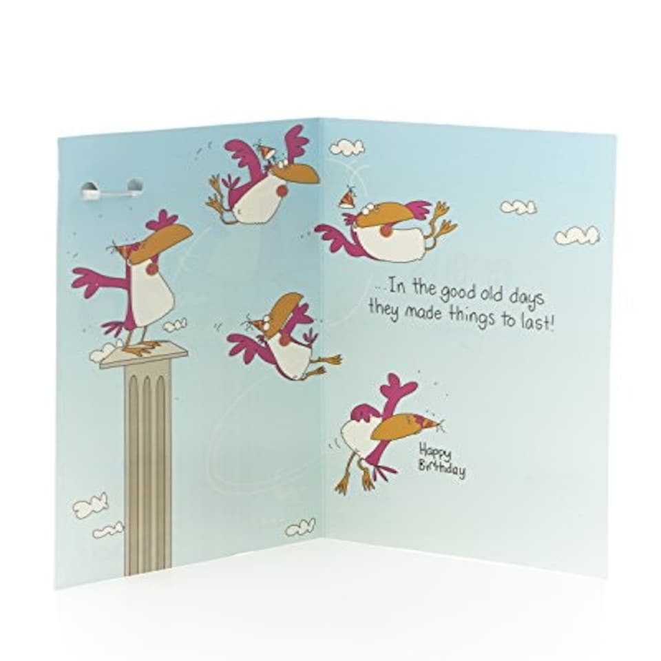 image 1 of Hanson White 70 Today Birthday Card & Badge