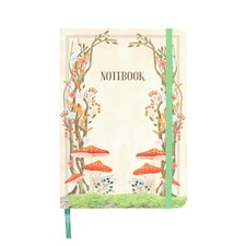 Something Different Enchanted Forest A5 Notebook - Cream/Orange/Yellow - One Size