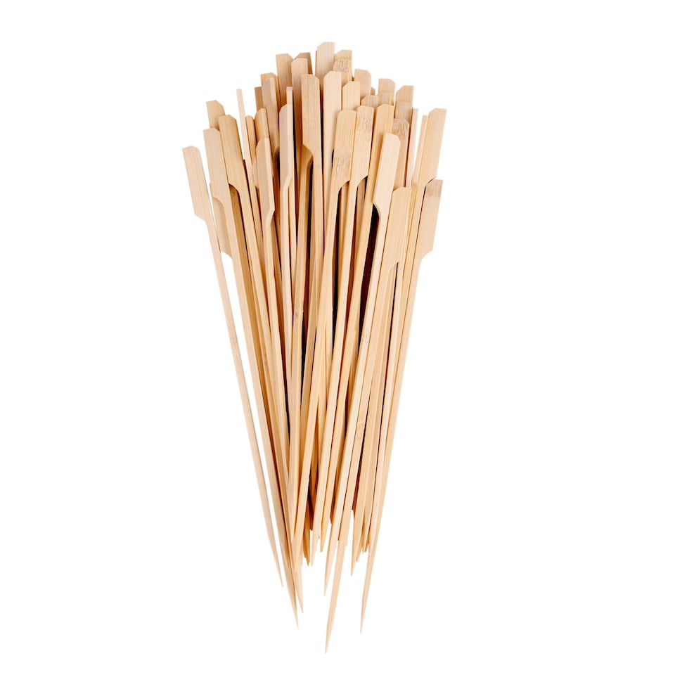 image 1 of Redwood Bamboo BBQ Skewers - 25cm - Brown - Pack of 50