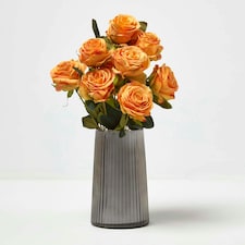 Homescapes Artificial Bouquet of Yellow Roses