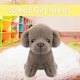image 8 of Dog Mink Soft Toy Fun Doggy Plush Cuddly Soft Fluffy Cute Puppy 20cm Brown