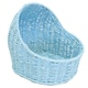 image 4 of Baby Boy Gift Hamper Kit - Blue Bassinet Basket (25cm) with Blue Gift Wrap Accessories