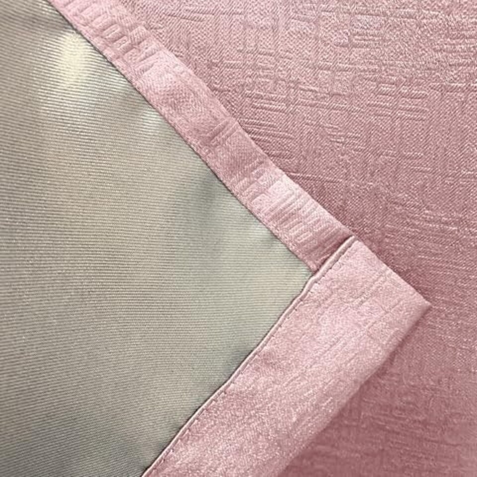 image 1 of Vogue Blush Curtains 90 x 54 inch (229 x 137 cm) Room Darkening Eyelet Thermal Noise Reducing Curtains for Bedroom and Living Room
