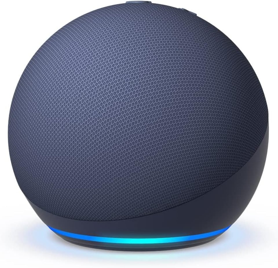 image 1 of Amazon Echo Dot (5th generation) smart speaker with Alexa - Deep Sea Blue