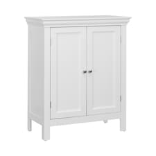Teamson Home Wooden Bathroom Floor Cabinet White Stratford