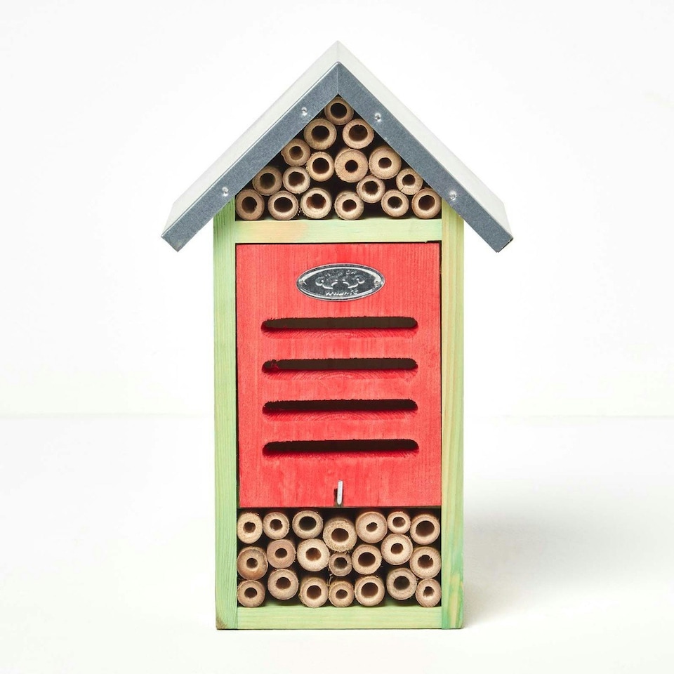 image 1 of Homescapes Real Wood Bug Hotel Insect House | Multi