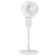 image 1 of HOMCOM 9 Pedestal Fan, 70 Oscillation 90 Vertical Tilt Oscillating Air Circulator with 3 Speeds, Standing Fan for Home Office, Bedroom, White