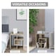 image 5 of HOMCOM 3-Tier Side End Table Open Shelves Storage Magazine Desk Yellow