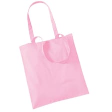 Westford Mill Bag For Life Long Handle Tote Bag - Classic Pink - One Size Pink