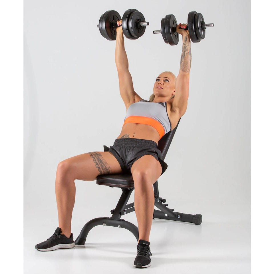 image 1 of HXGN Ultimate Adjustable Flat/Incline/Decline Dumbbell Weight Bench