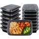 image 1 of ECONX 16oz Meal Prep Container Plastic Food Storage Containers with Lids Microwave Safe Reusable