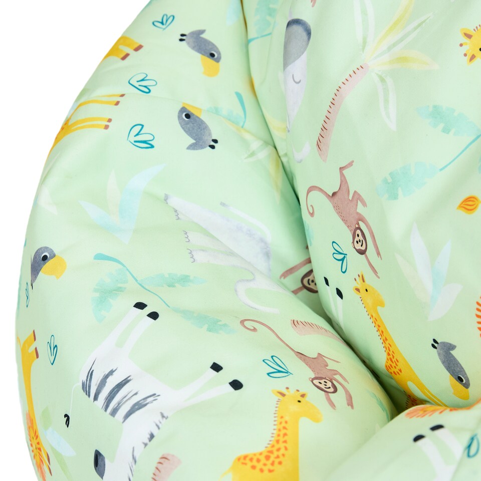 image 1 of icon Kids Kingston Safari Print Classic Bean Bag, Mint Green