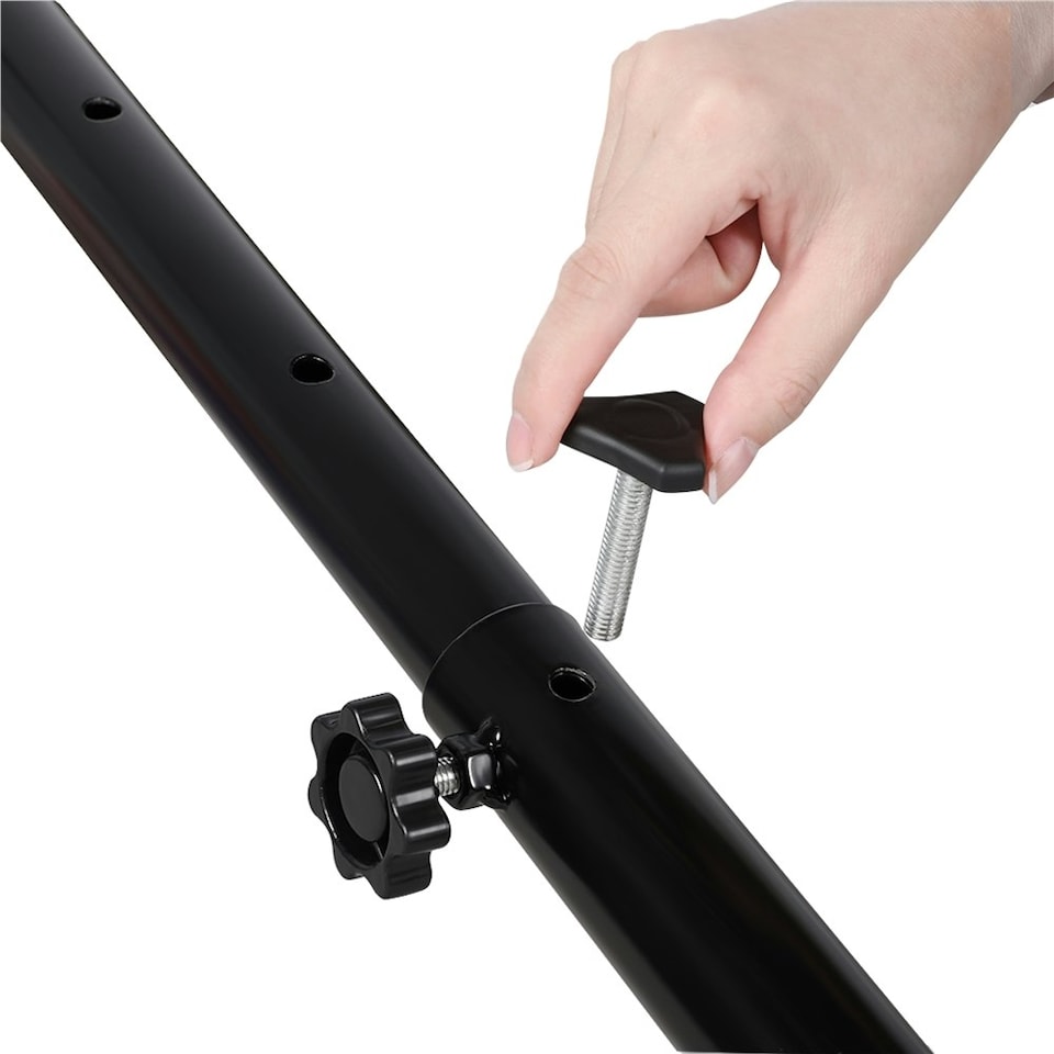 image 1 of Yaheetech Full-Size Portable Netball Hoop and Post Red