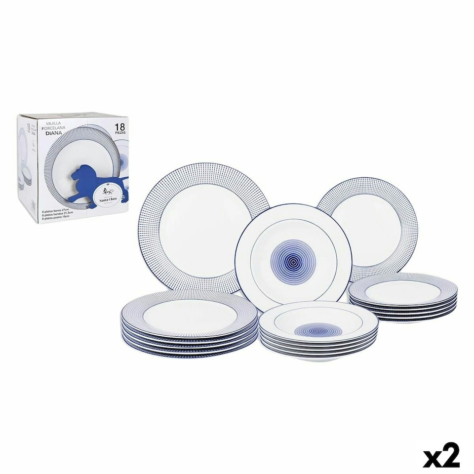 image 1 of Tableware Santa Clara Diana Circular (2 Units)