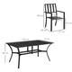 image 5 of Outsunny 7 Pieces Patio Dining Set with Umbrella Hole, for Poolside