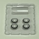 image 3 of BNDS Custom Wheel Parts Wheel and Tyre Set White 1:64 MOT Hobby BC26406WH