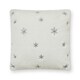 image 1 of BHS Christmas Sparkling Snowflakes Cushion, White White | White