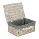 image 4 of 41cm Picnic Basket with Lining White | White | One Size