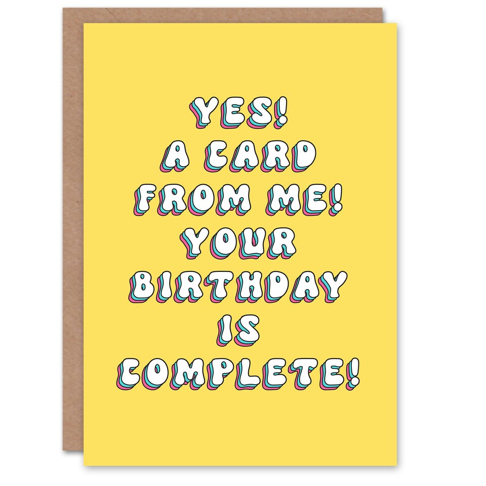 image 1 of Me Now Day Is Complete Fun Joke Humour Funny Birthday Card