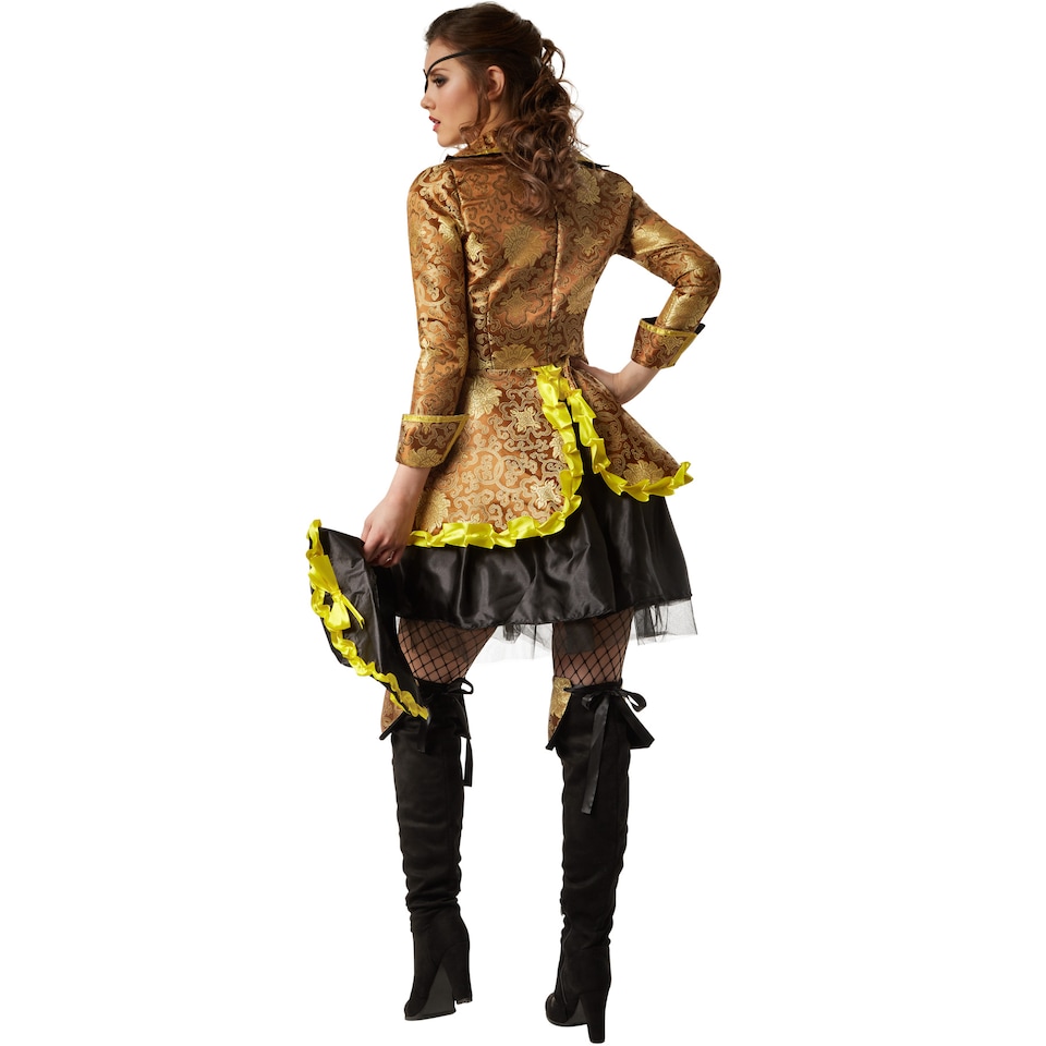 image 1 of Corsair lady costume | Yellow | black/yellow | 1