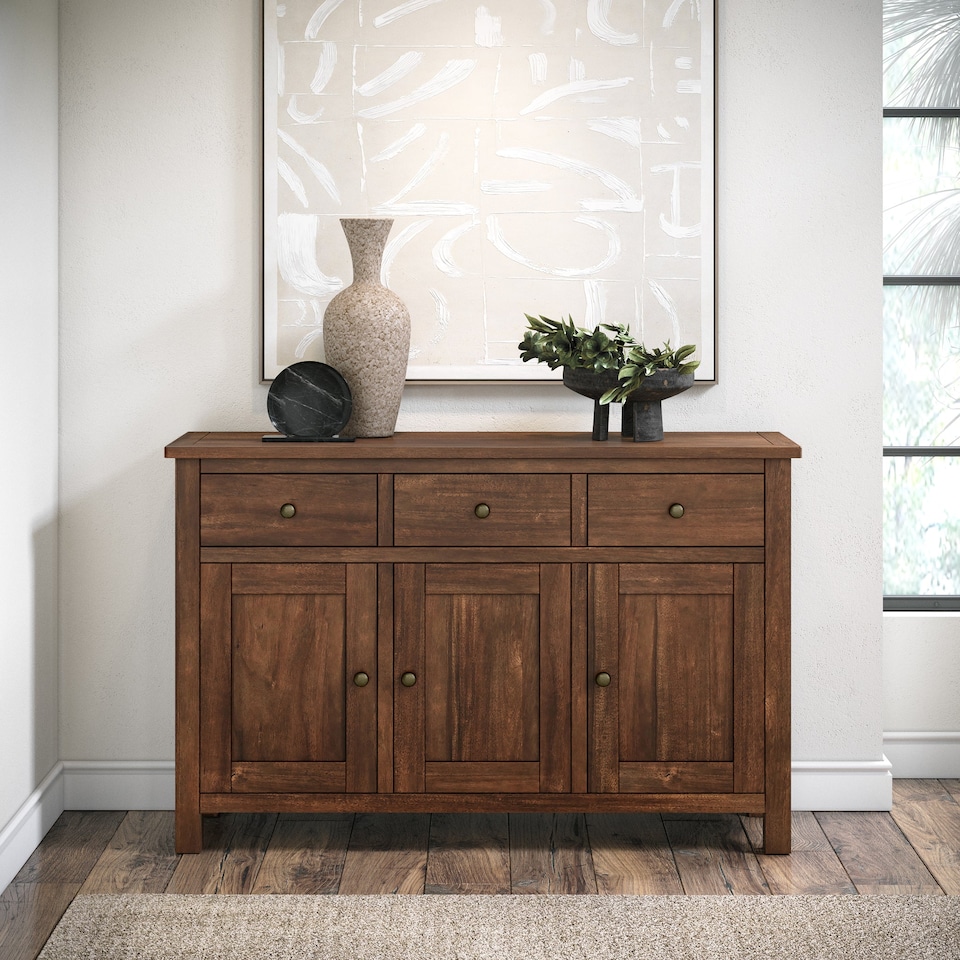 image 1 of Duchy Acacia Large Sideboard Cabinet - Fully Assembled By Roseland Furniture