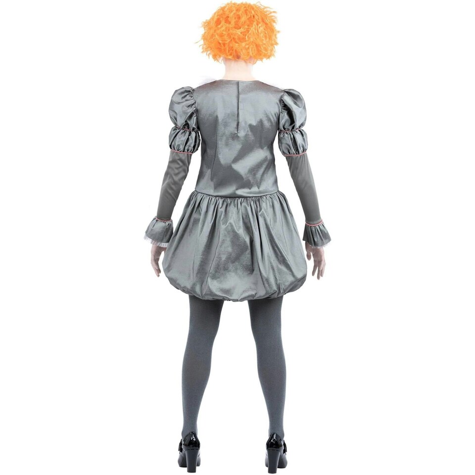 image 1 of IT Chapter Two Womens/Ladies Pennywise Costume Set - Grey/Red/White - S | Multi | S