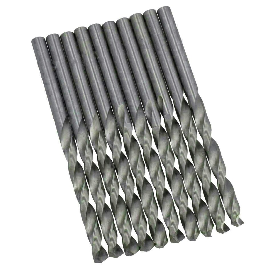 image 1 of 4mm HSS-G Metric MM Drill Bits for Drilling Metal Iron Wood Plastics 10pc