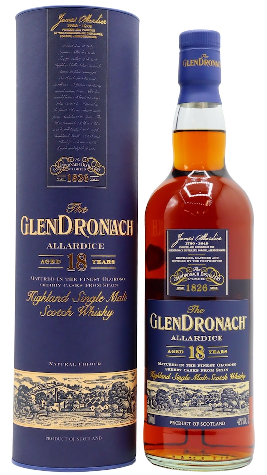 Glendronach - Allardice Highland Single Malt Scotch (Old Bottling) 18 year old Whisky