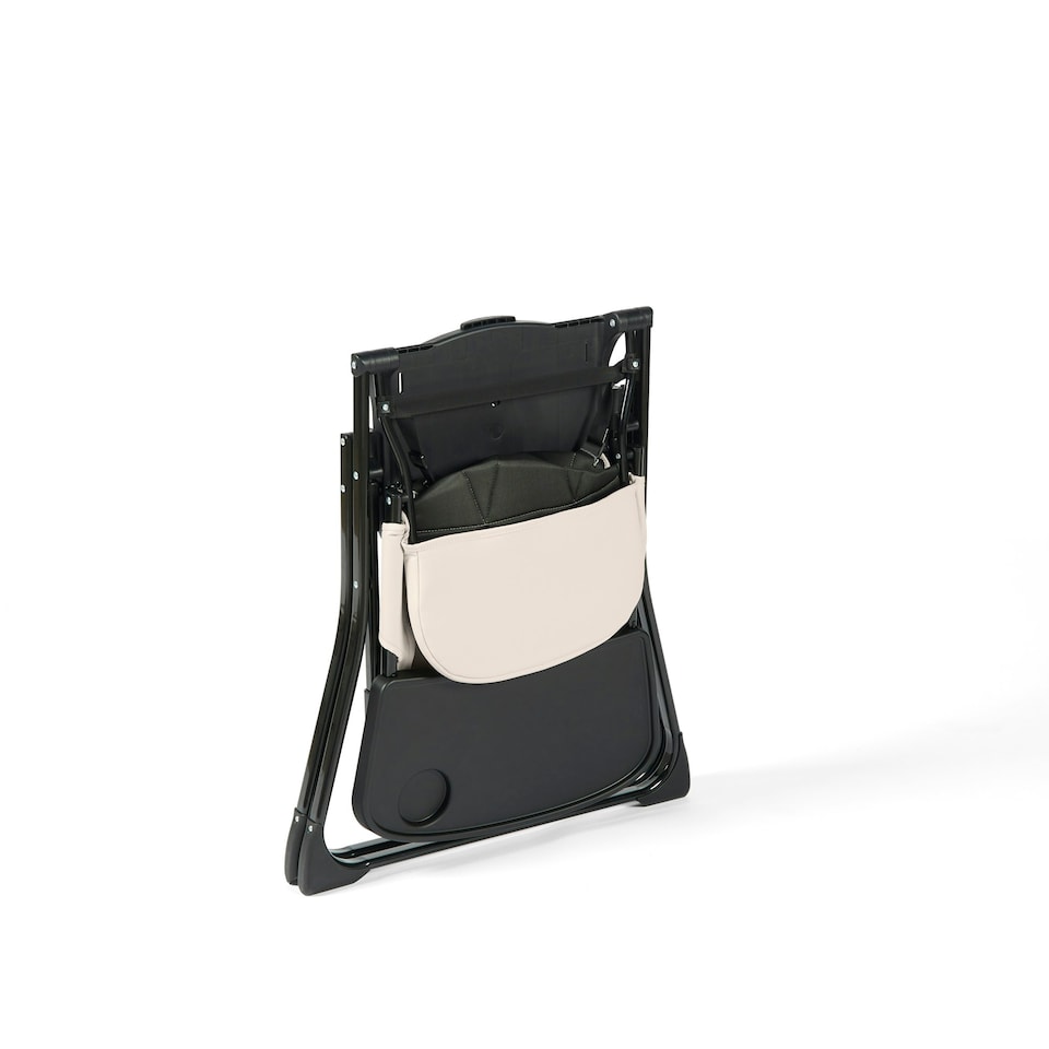 image 1 of Flip Magic Fold Highchair (Pearl Grey) – From Sitting Up to 15kg, 5-Point Safety Harness, Removable Tray, Quick One-Hand Fold, Compact Slimline, Easy Storage