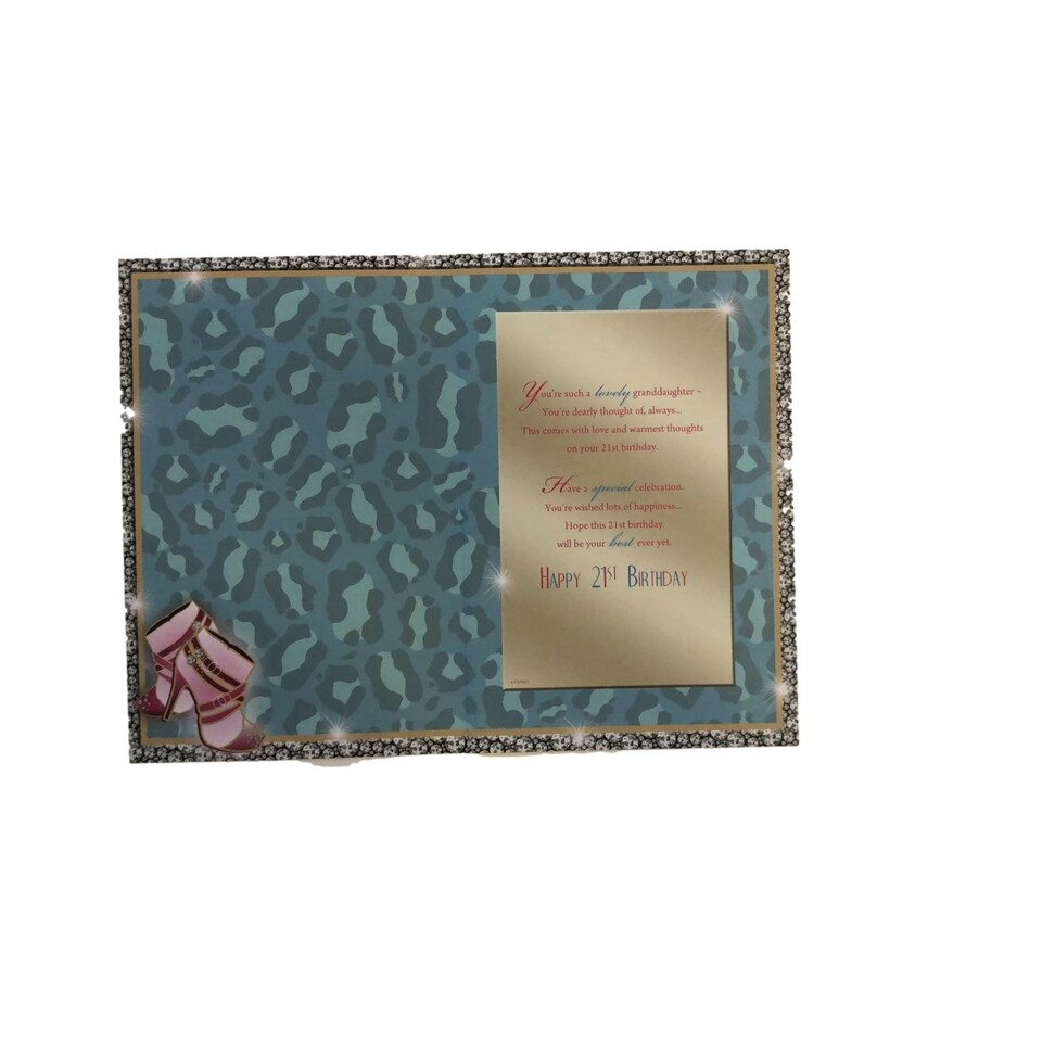 image 1 of Granddaughter 21 Today! Birthday Card