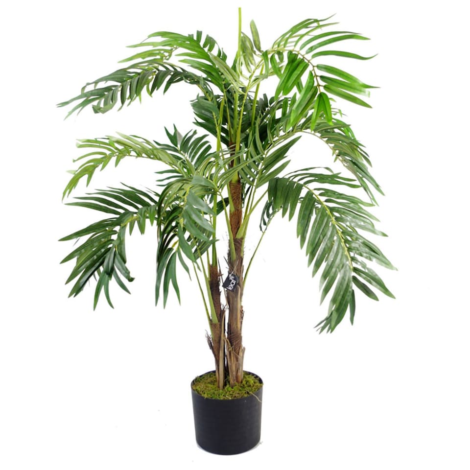 image 1 of 120cm Leaf Large Realistic Artificial Palm Tree - Natural | Green | 4ft