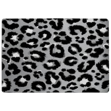 Silver Leopard Print (Rug) Silver | Medium: 80x150cm