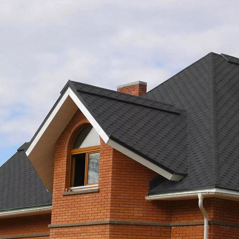 image 1 of Premium Asphalt Roof Shingles - Hexagonal Shape Design 80 x 31.5 cm Weather Resistant Roofing Felt (25 Pcs)