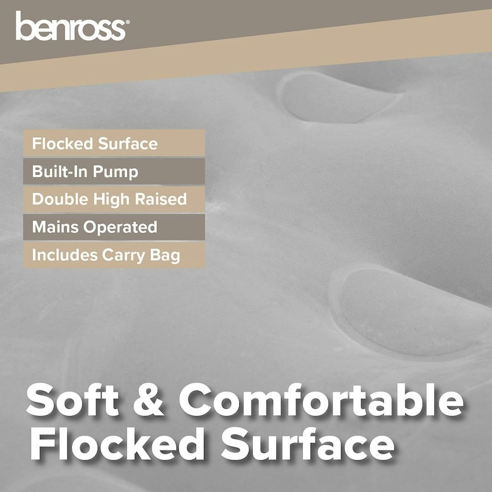 image 1 of Benross High Raised Queen Airbed Grey | Double