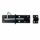 image 3 of Garden Side Gate Fixing Kit 3x Tee Hinges Ring Latch & Brenton Bolt Set Black Powder Coated